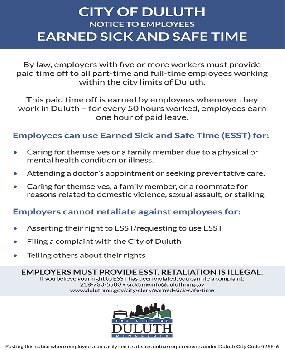 City of Duluth Earned Sick and Safe Time