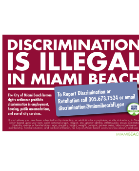 Miami Beach Discrimination is Illegal