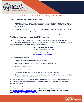 City of Santa Clara Workers: Know Your Rights