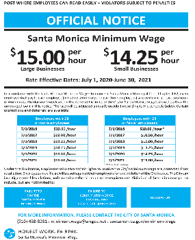 City of Santa Monica Service Charge Law